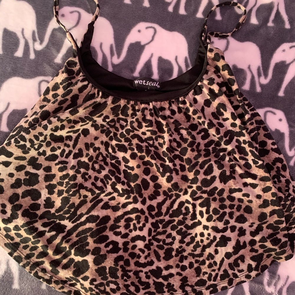 Cheetah print crop top size S